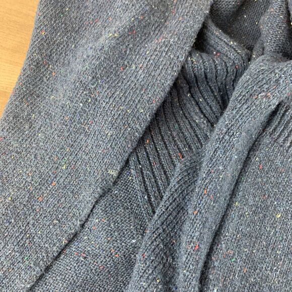 Alya Open Front Cardigan Sweater Women's Pockets Long Tunic Knit Size Small Blue - Picture 15 of 15